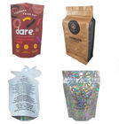 Wiederverwendbare wiederversiegelbare Nahrungsmittelbeutel, Sauerstoff-Beweis stehen oben Plastiktaschen